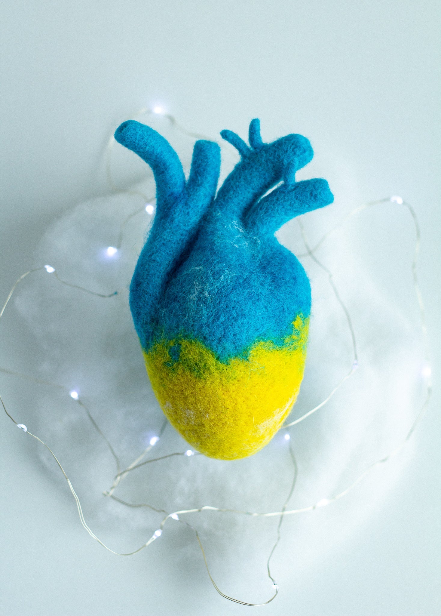 Heart In Ukrainian Colors - WoollyFox